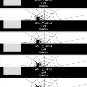 Halloweeni pók Szappangyűrű sablon